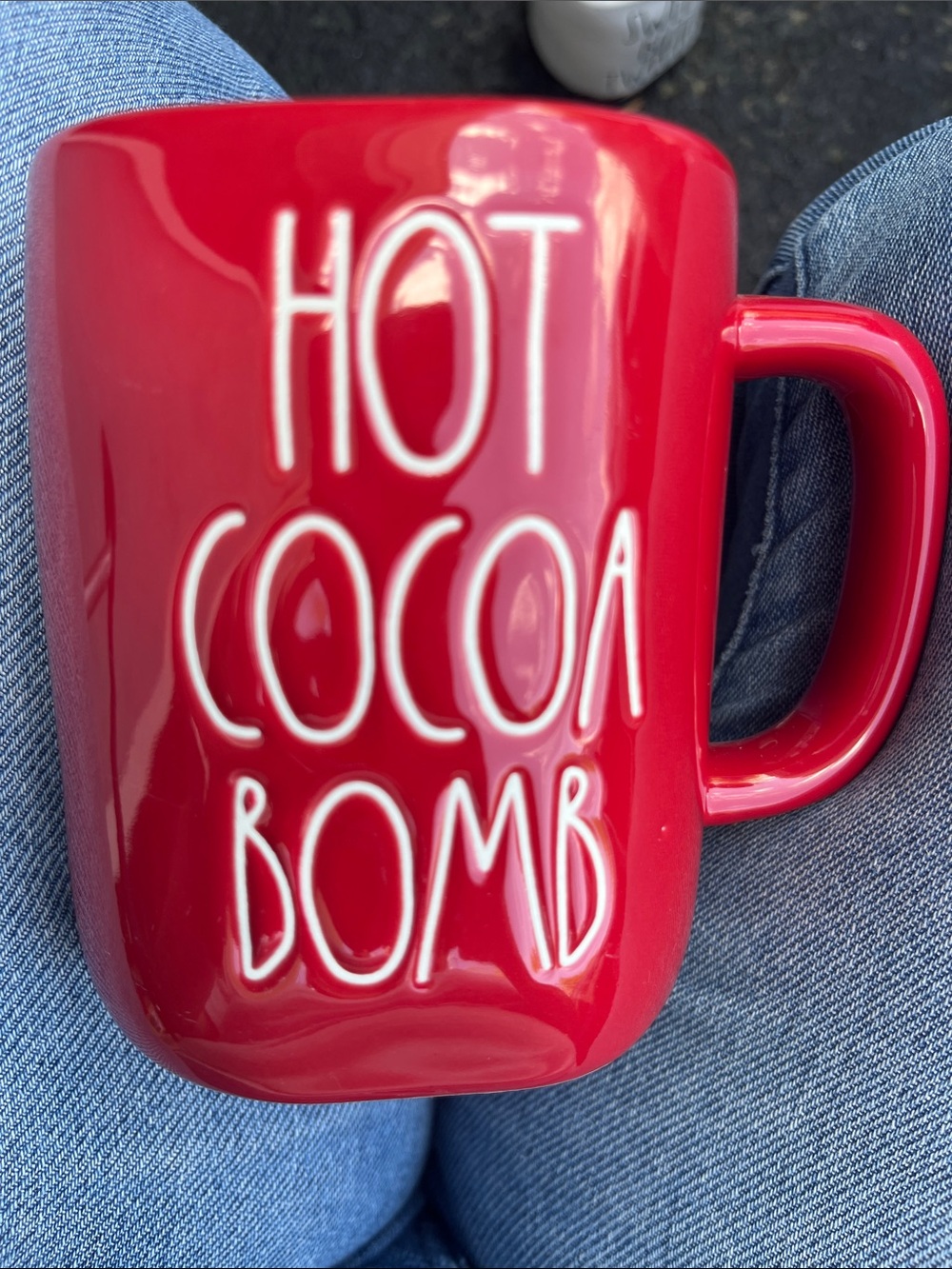 Rae Dunn Red Ceramic Mug - Artisan Collection
